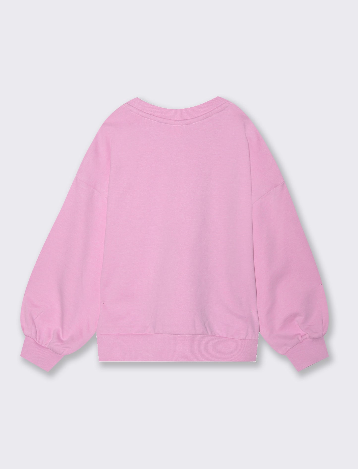 Felpa girocollo da bambina - Rosa