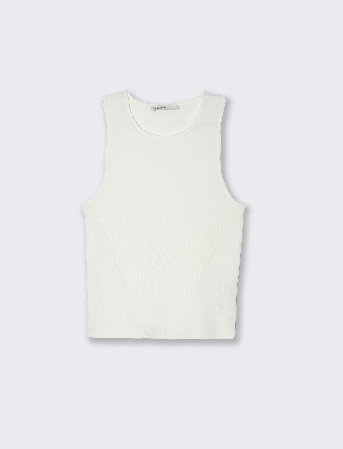 Top in maglia da donna - Bianco latte
