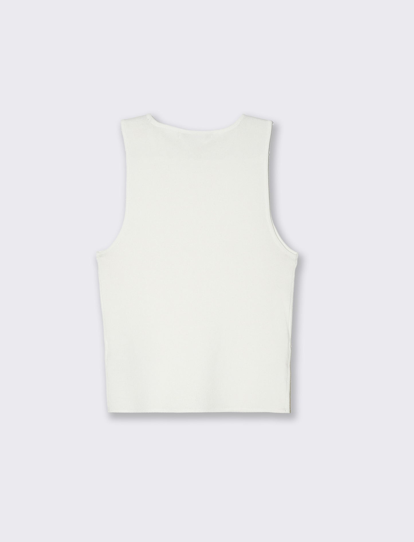 Top in maglia da donna - Bianco latte