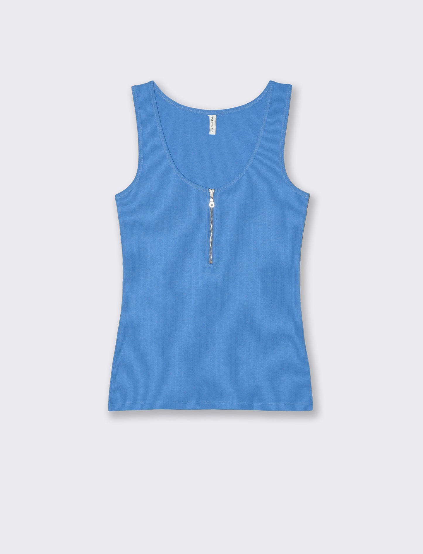 Top con zip da donna - Bluette