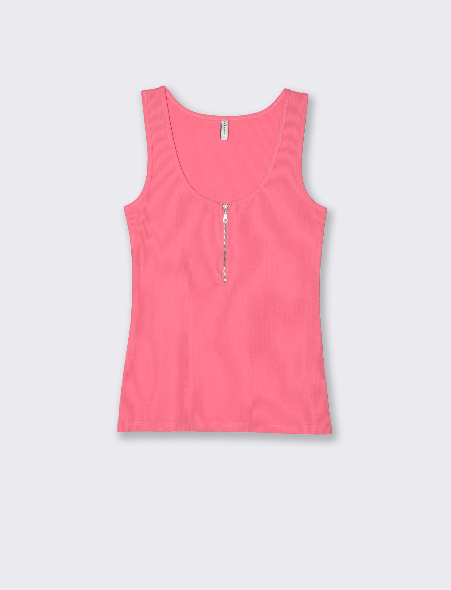 Top con zip da donna - Geranio