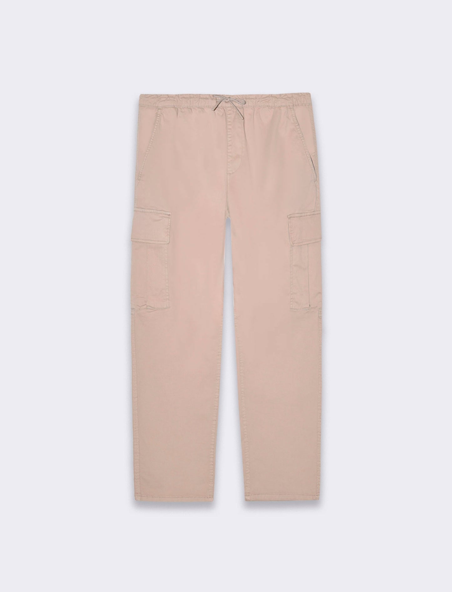 Man's relaxed twill cargo pants - Beige