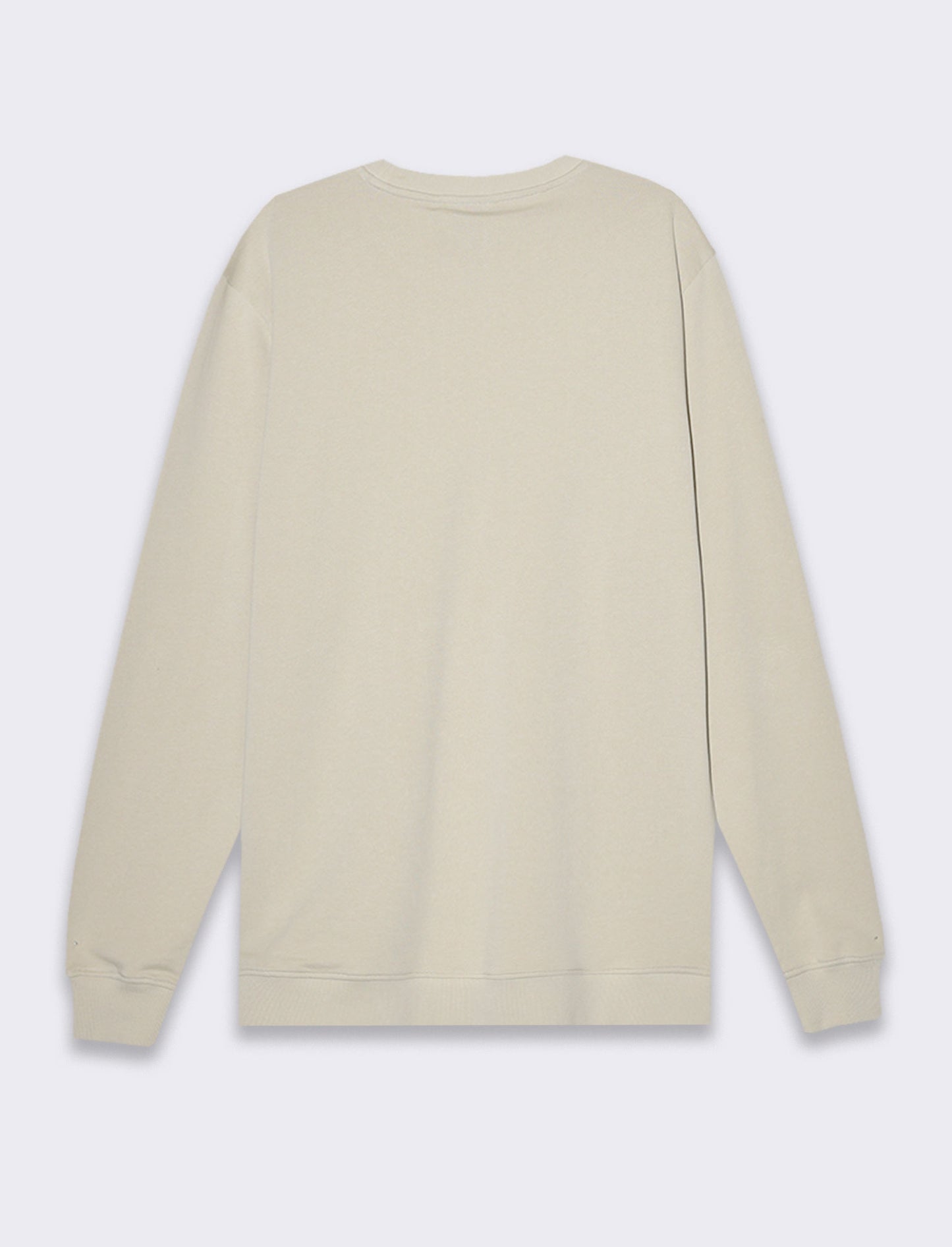 Felpa basic girocollo in cotone da uomo - Grigio ghiaccio