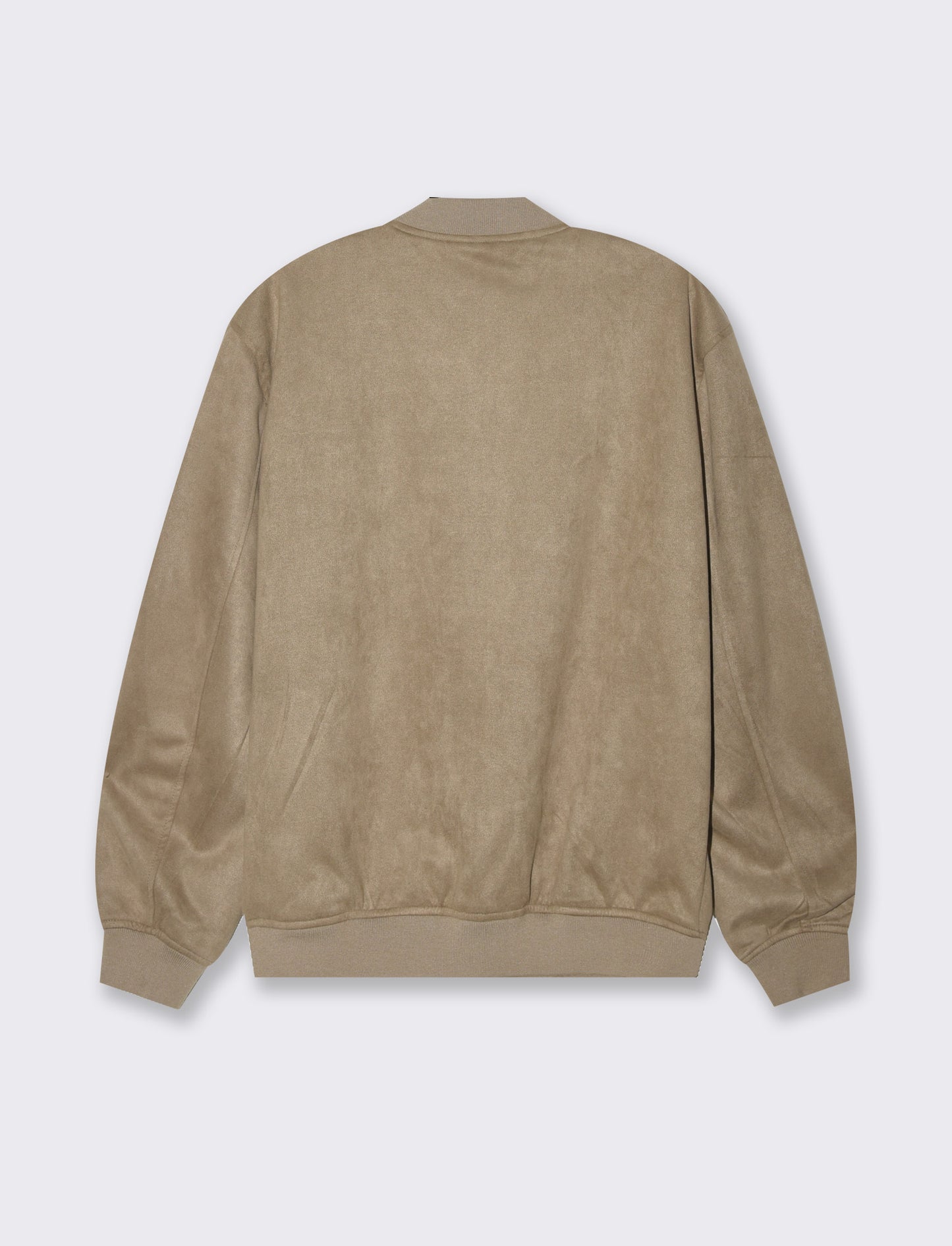 Man's suede effect bomber jacket - Beige