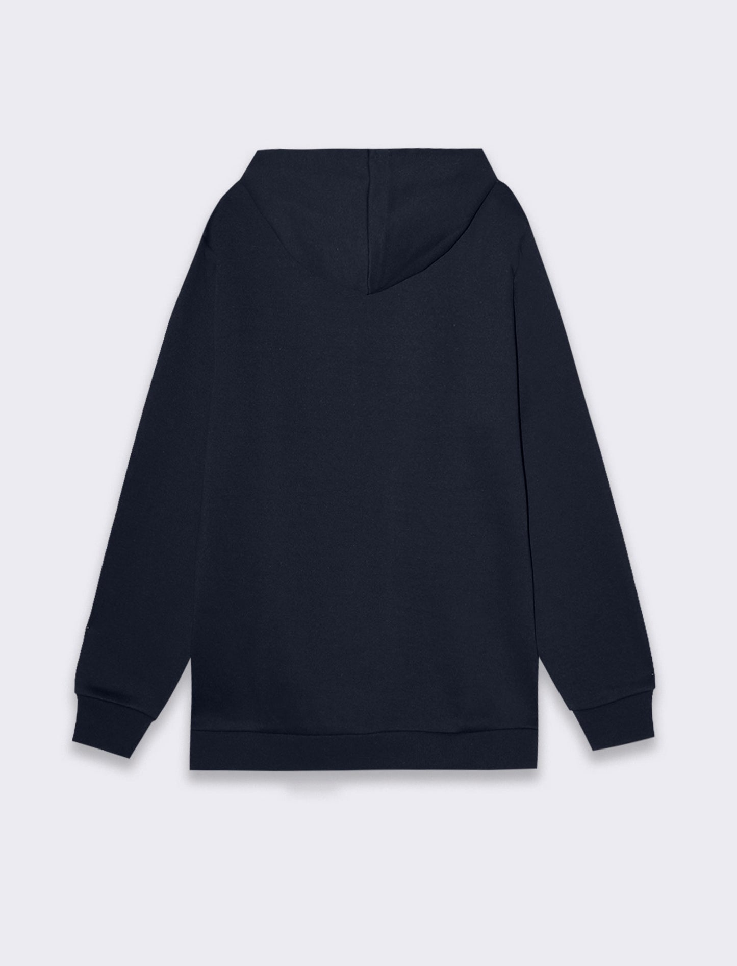 Felpa basic con cappuccio e cerniera da uomo - Blu
