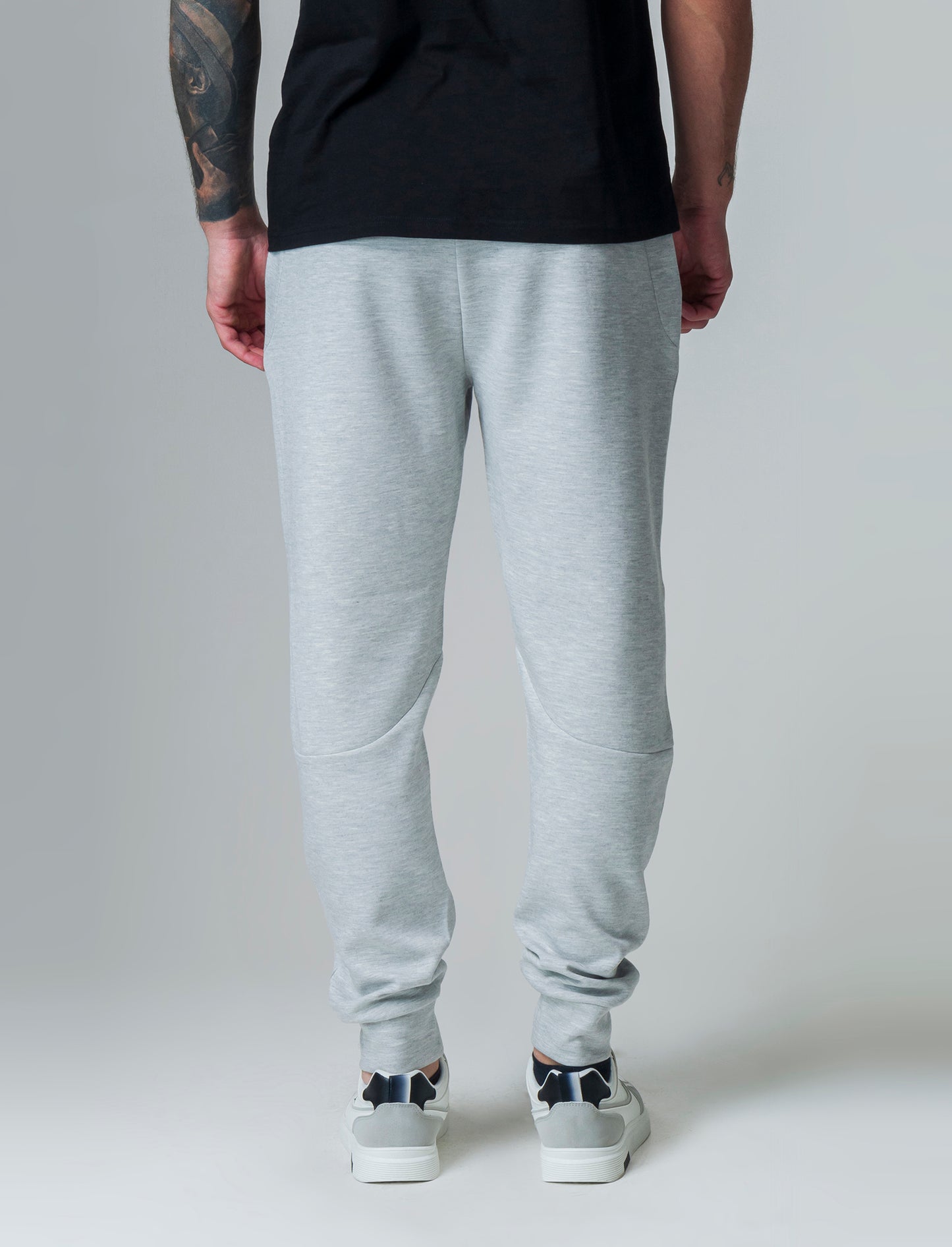 Pantaloni sportivi in interlock: da uomo - Grigio mel.