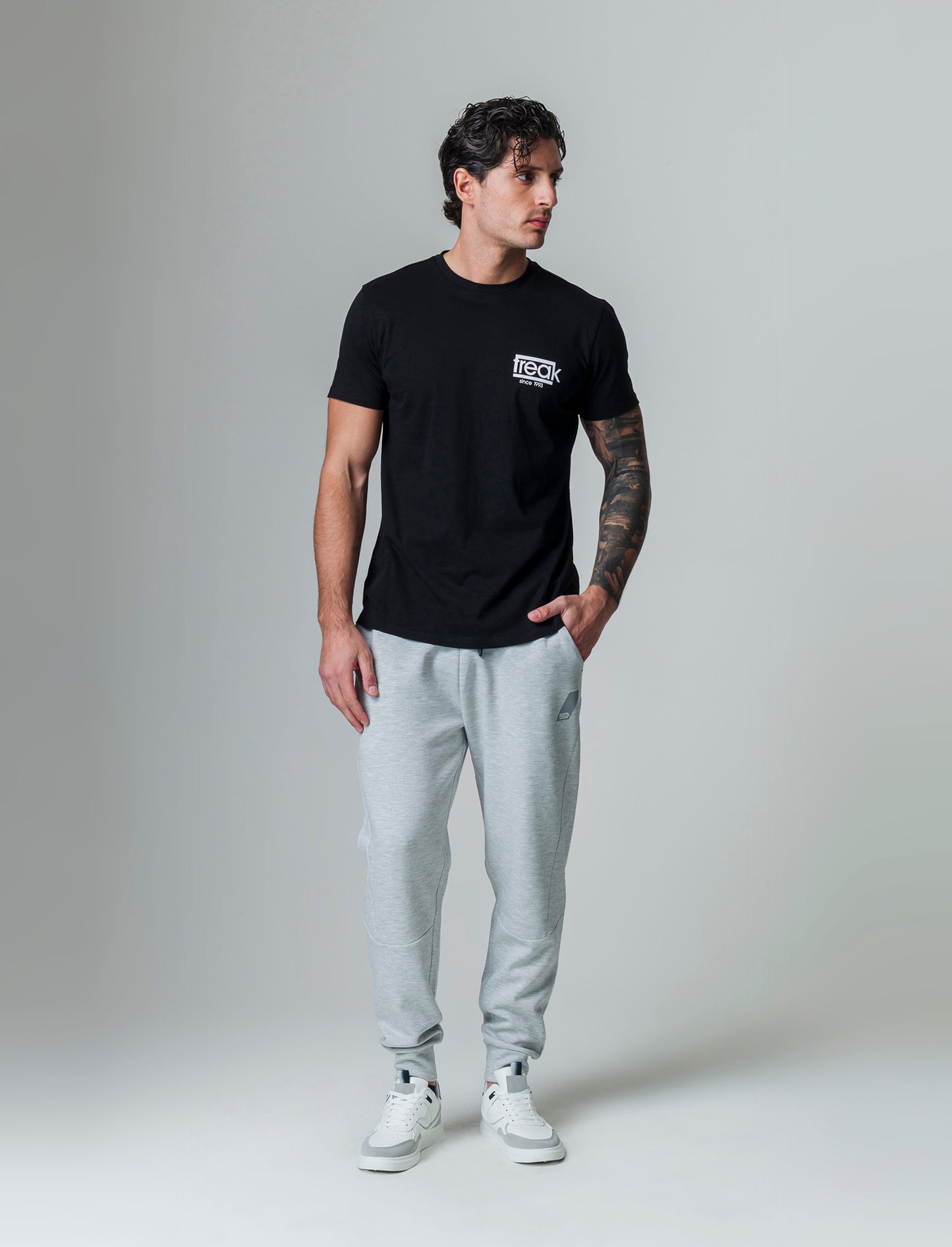 Pantaloni sportivi in interlock: da uomo - Grigio mel.