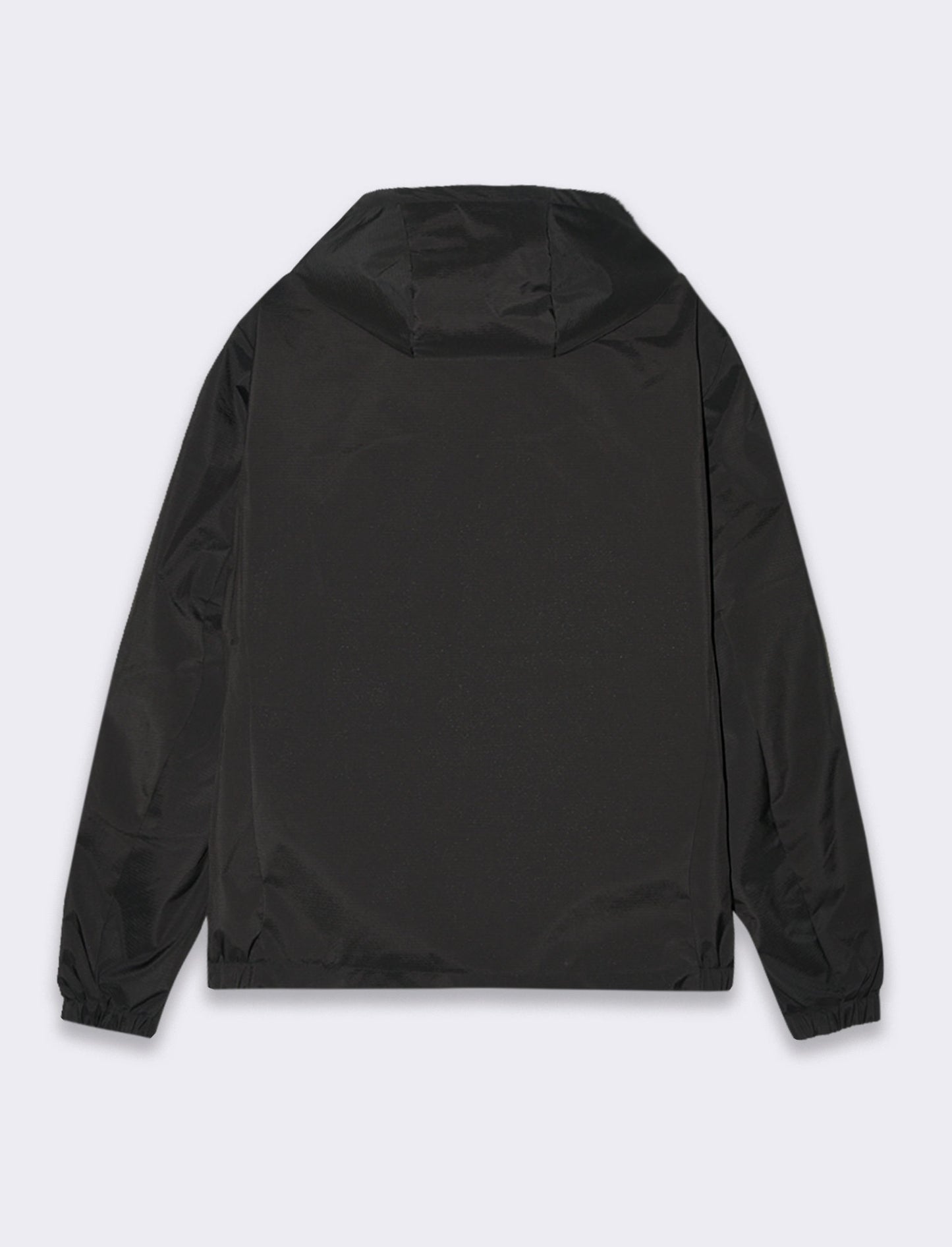 Man's windproof jacket with hood - Black