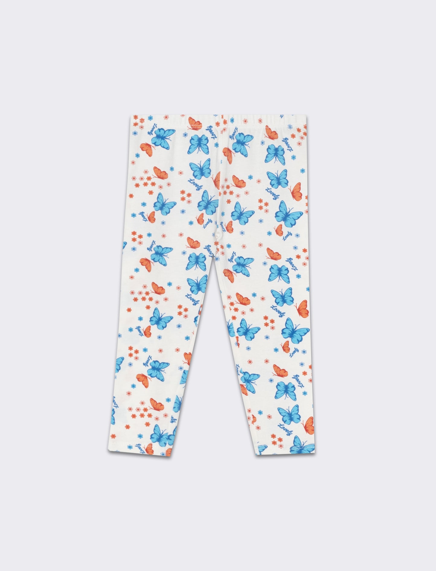 Leggings all over da neonata - Bianco latte