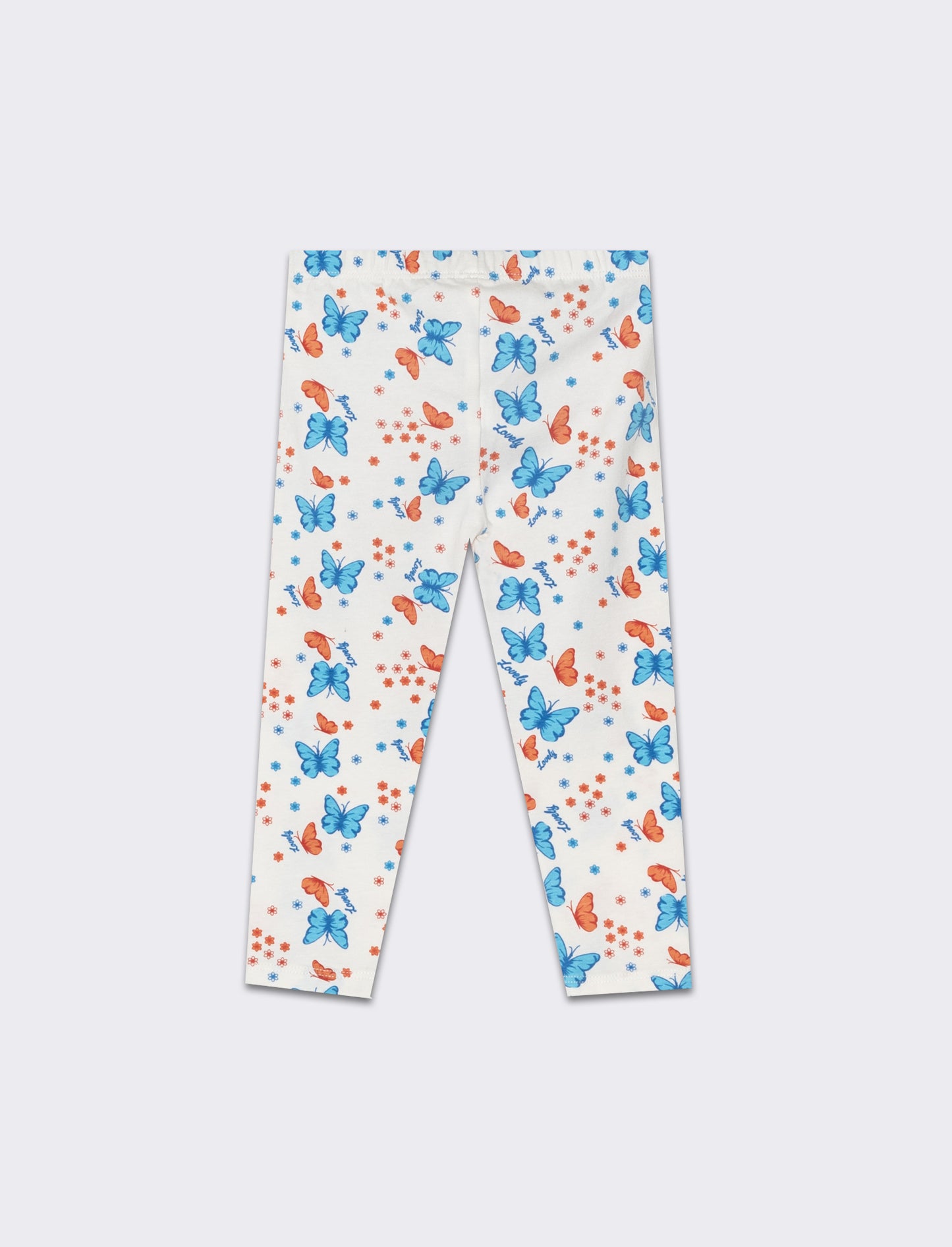 Leggings all over da neonata - Bianco latte
