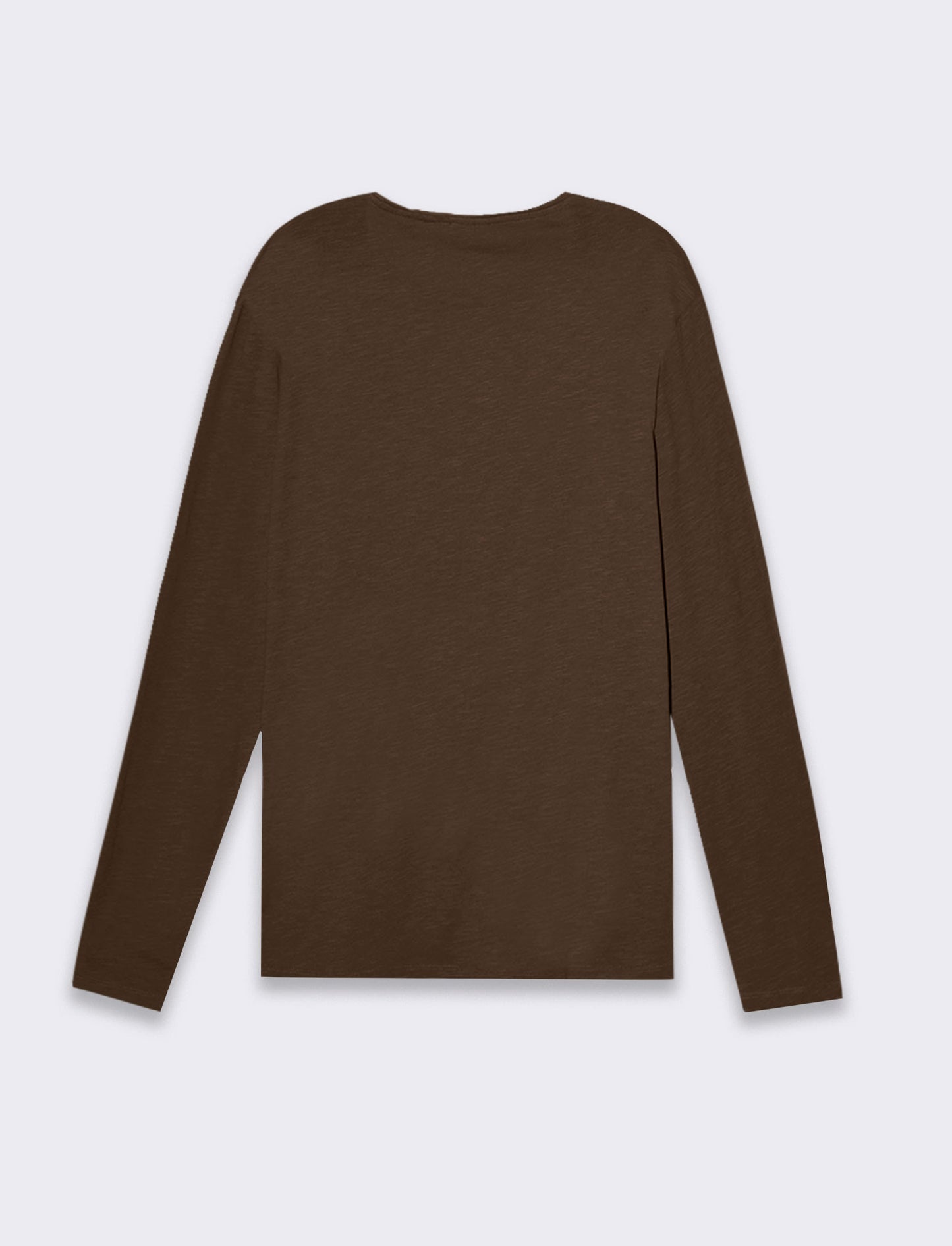 Man's basic slub cotton t-shirt - Brown
