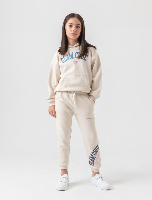Jogger da bambina - Beige