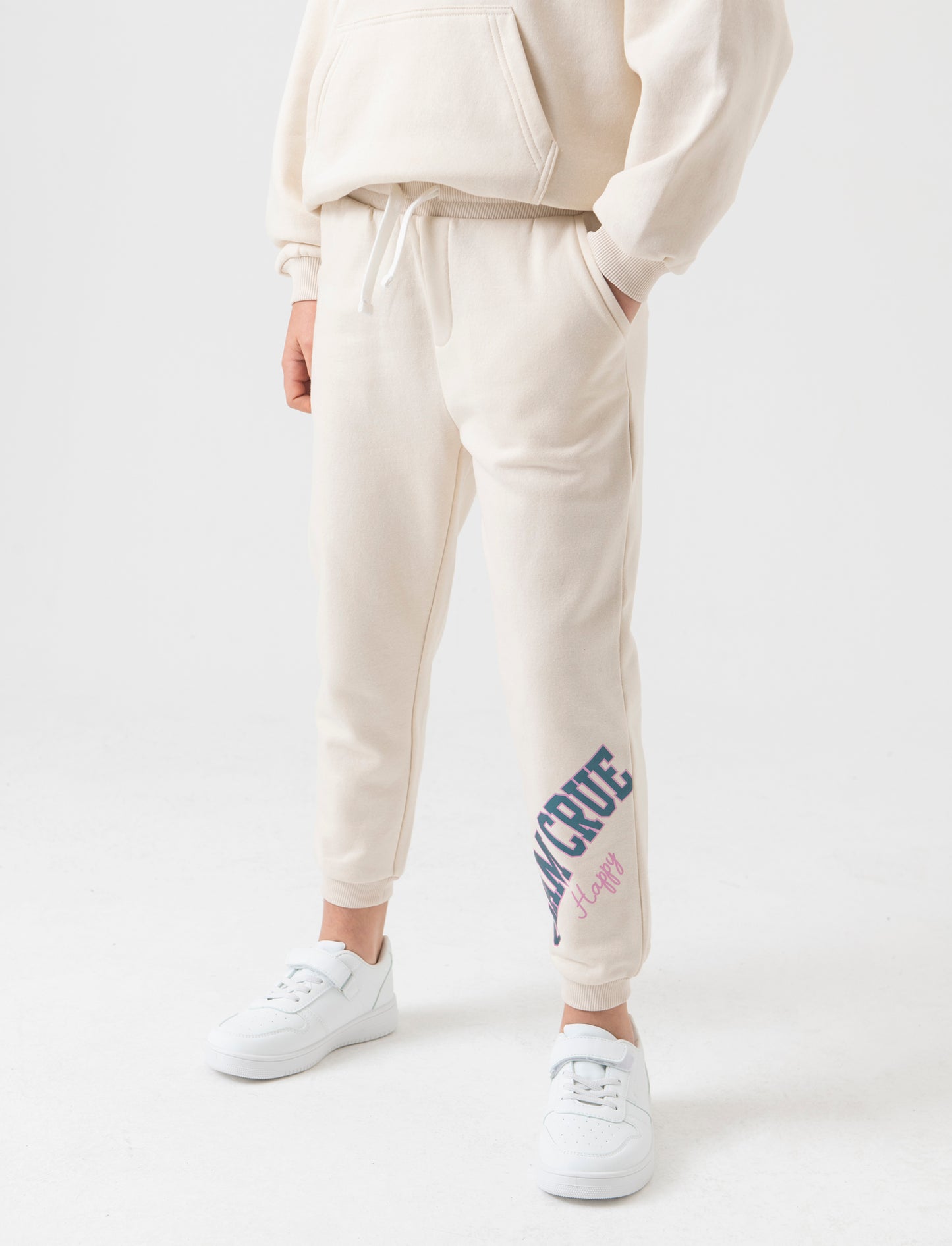 Jogger da bambina - Beige