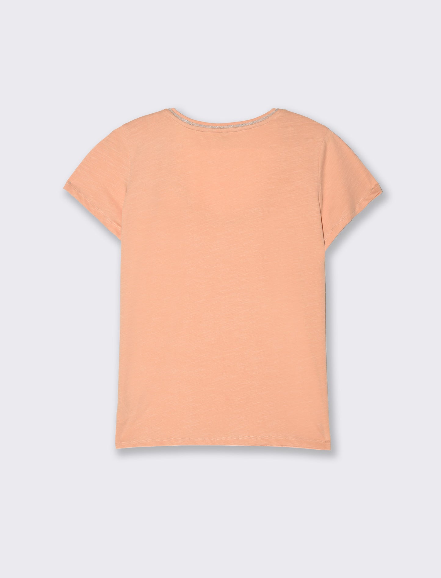 Woman's metallic trim t-shirt - 