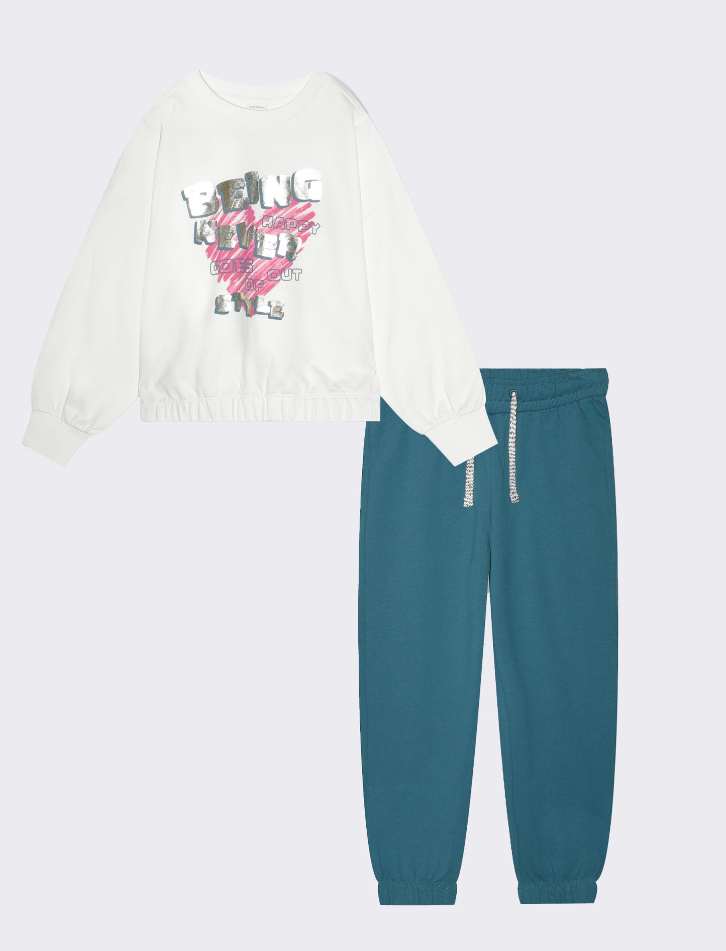 Set due pezzi da bambina - Verde