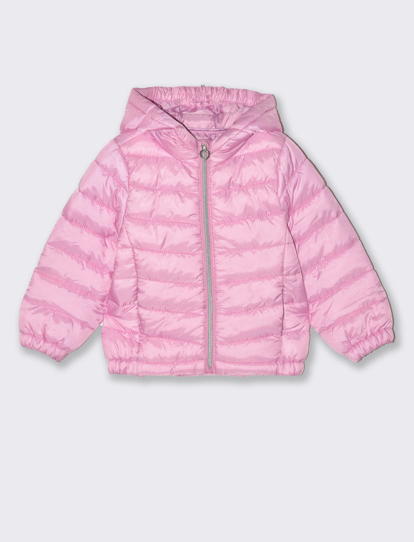 Piumino leggero con zip da neonata - Rosa