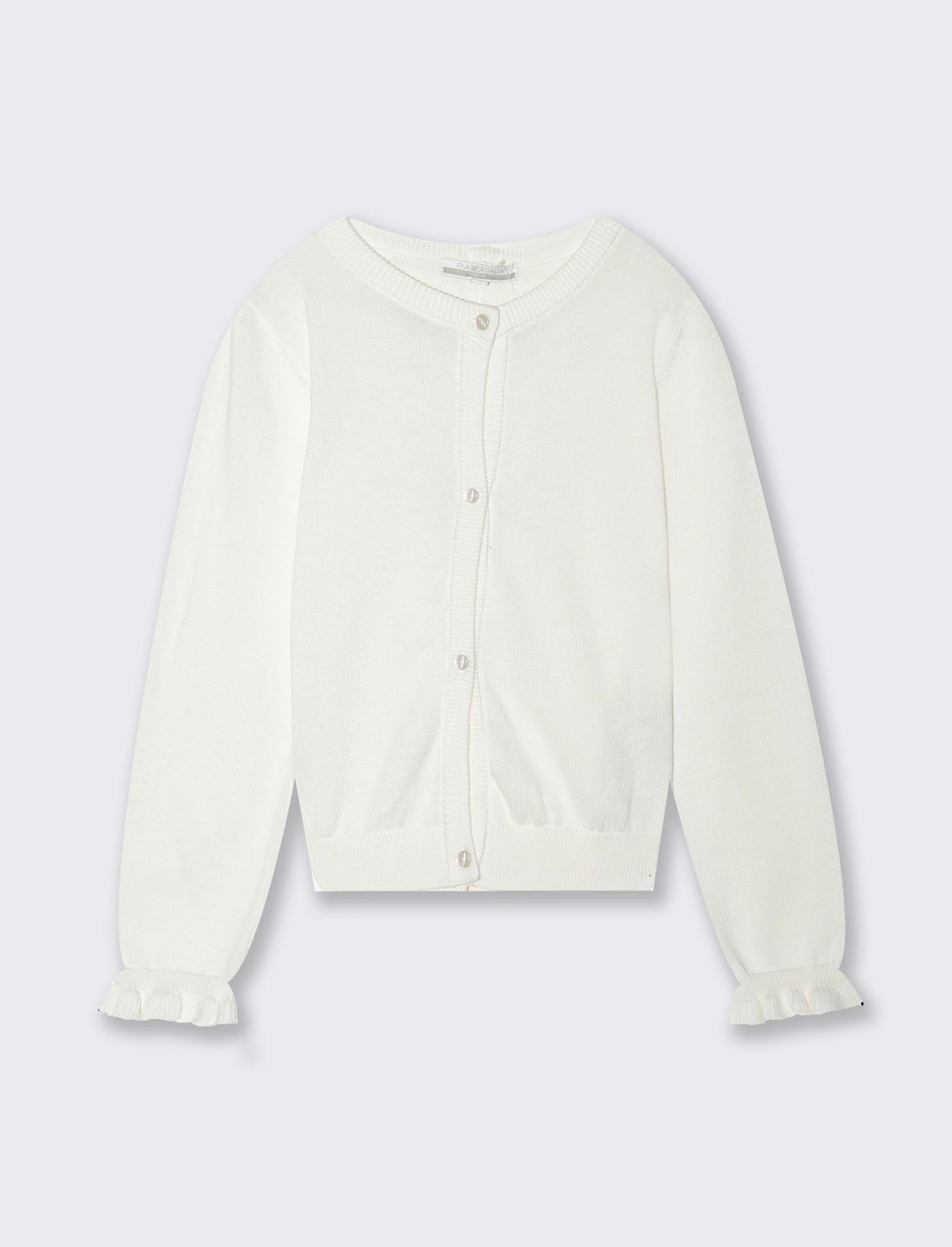 Cardigan estivo da bambina - Bianco