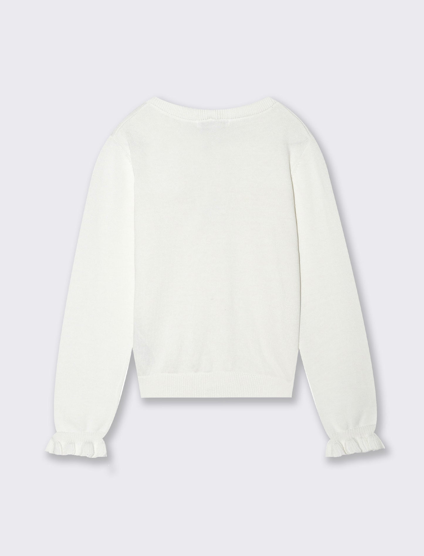 Cardigan estivo da bambina - Bianco