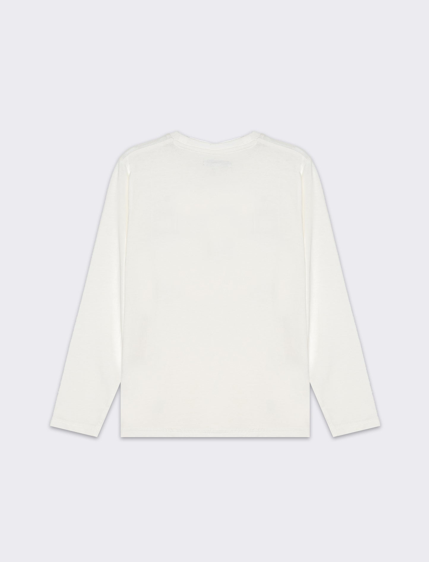 T-shirt in jersey con stampa da bambino - Bianco latte
