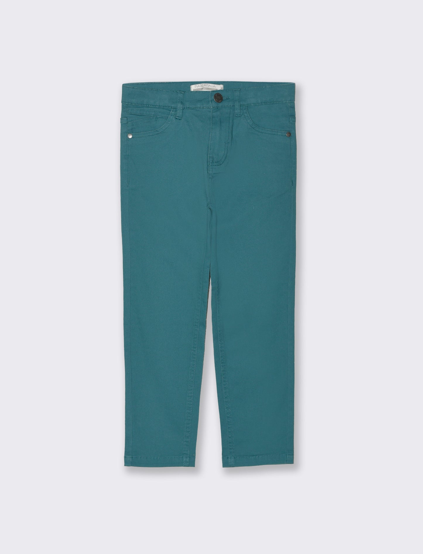 Pantaloni 5 tasche da bambino - Verde Ottanio