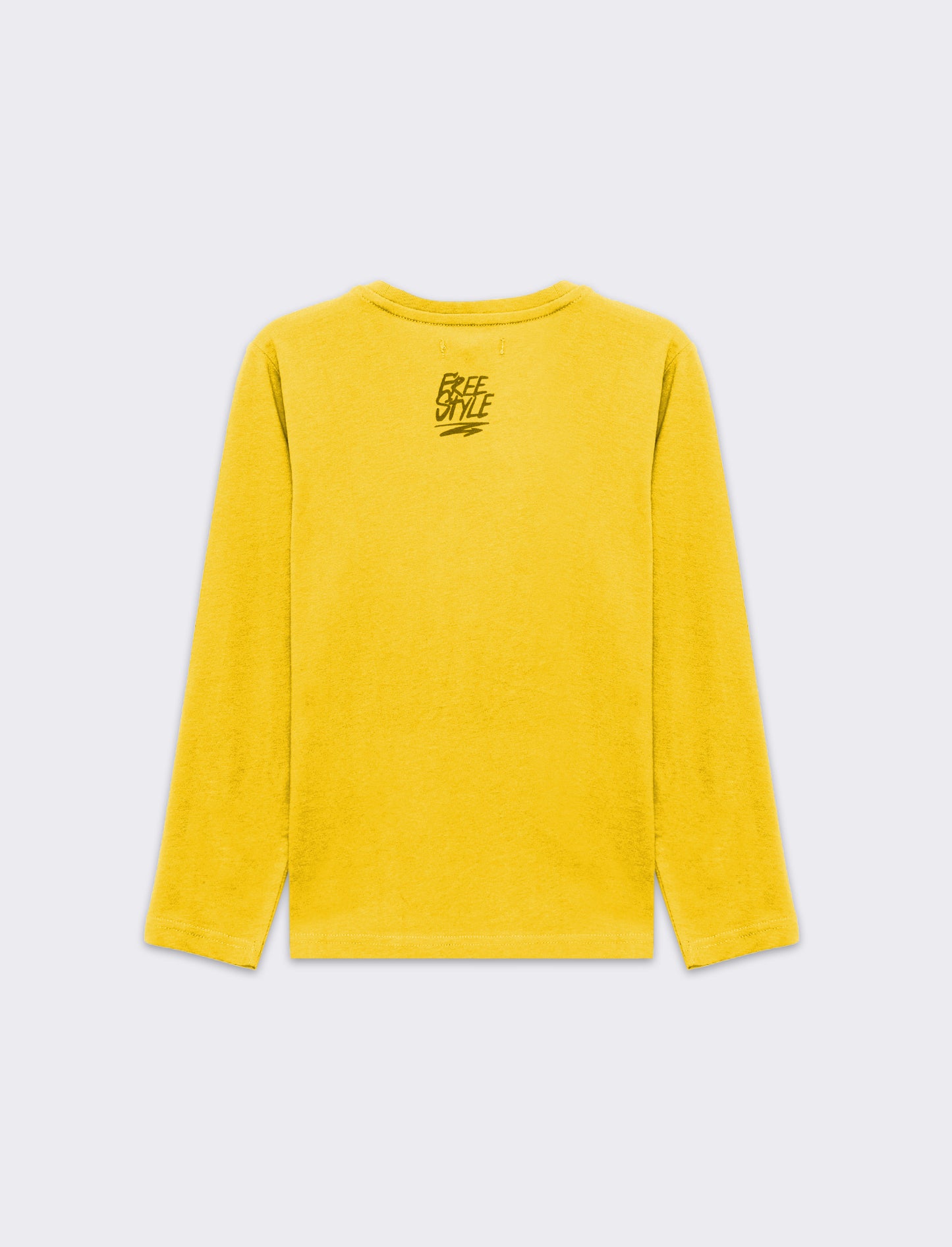 T-shirt girocollo da bambino - Giallo