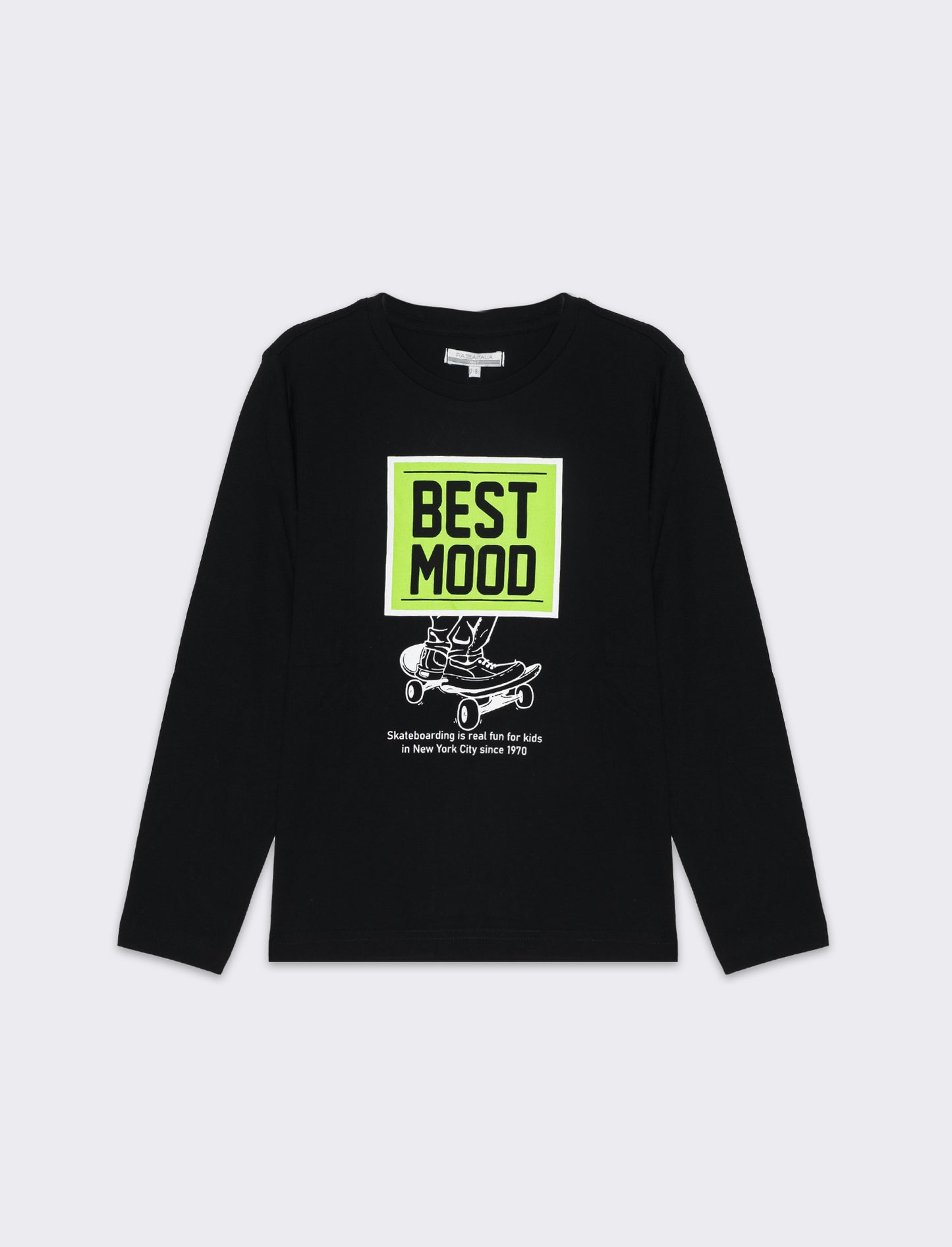 T-shirt girocollo da bambino - Nero