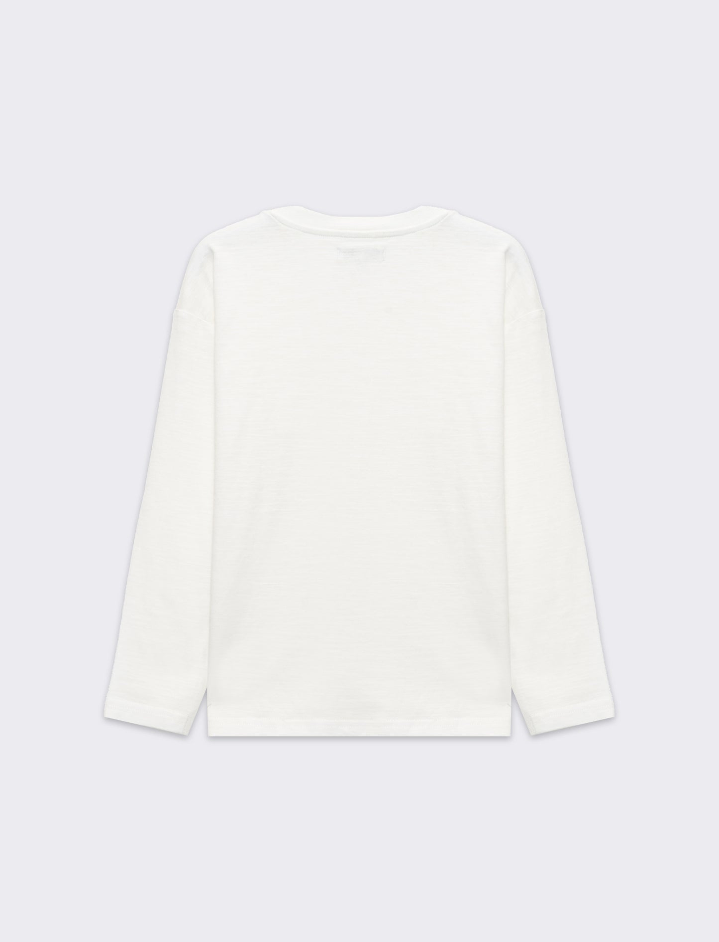 T-shirt in jersey fiammato da bambino - Bianco latte