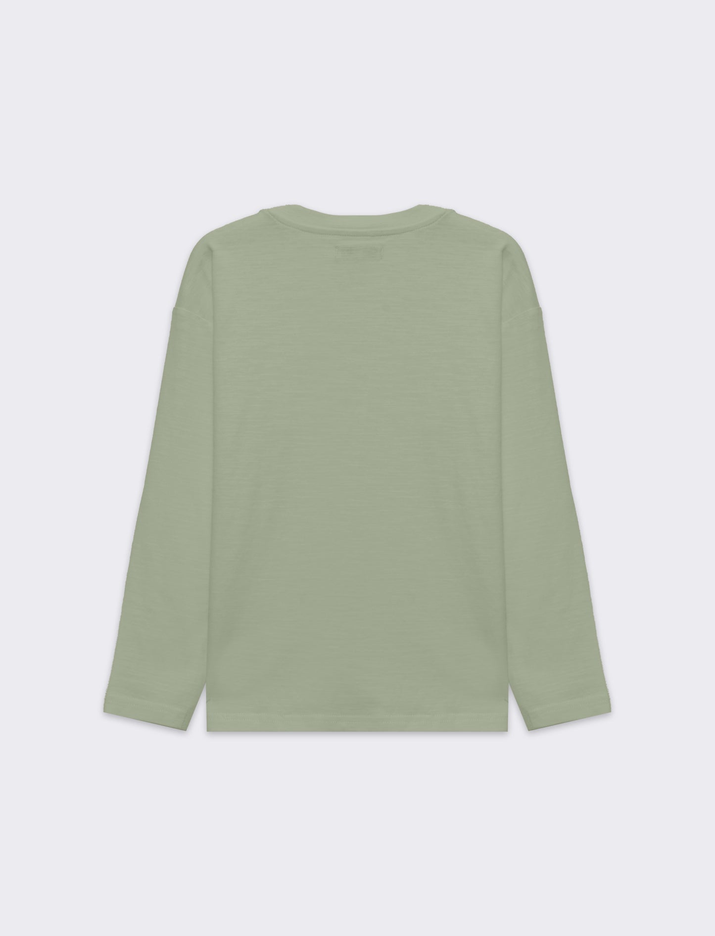 T-shirt in jersey fiammato da bambino - Verde salvia