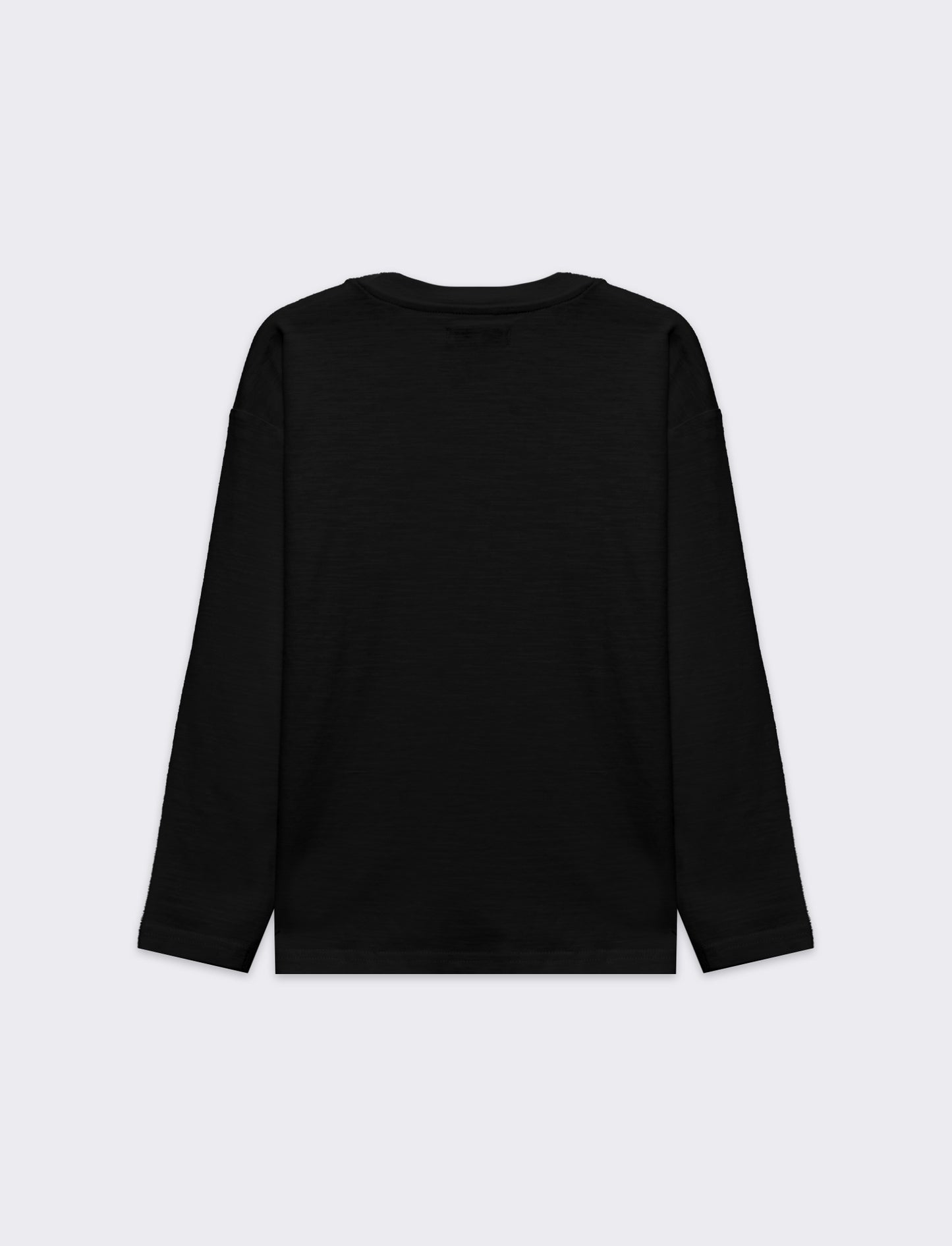 T-shirt in jersey fiammato da bambino - Nero