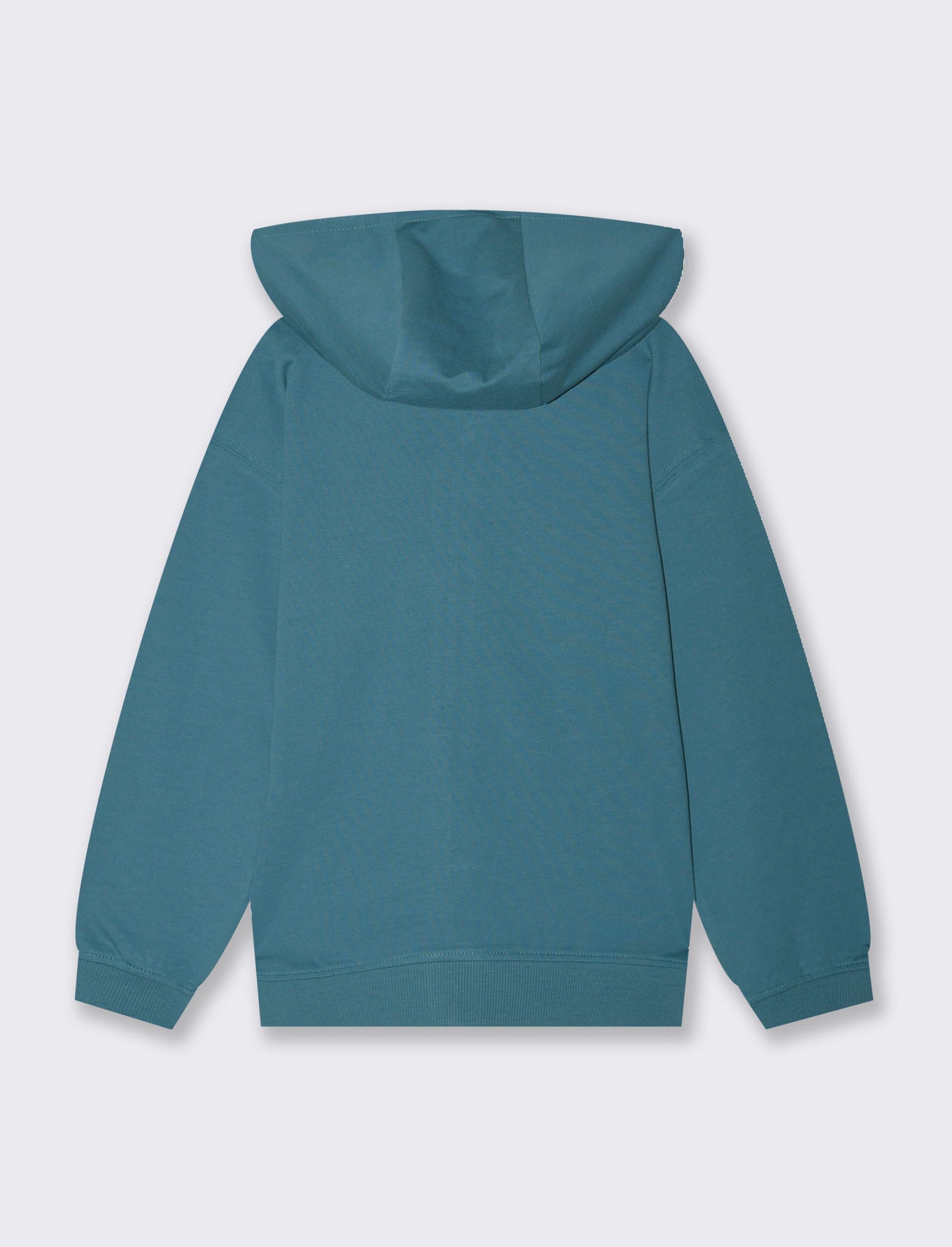 Felpa aperta con cappuccio da bambino - Verde Ottanio
