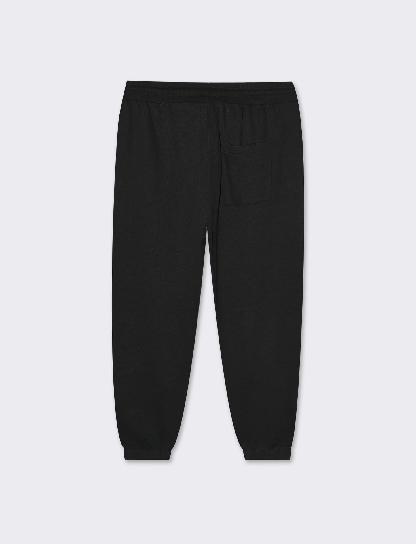Man's basic piquet jogger pants - Black