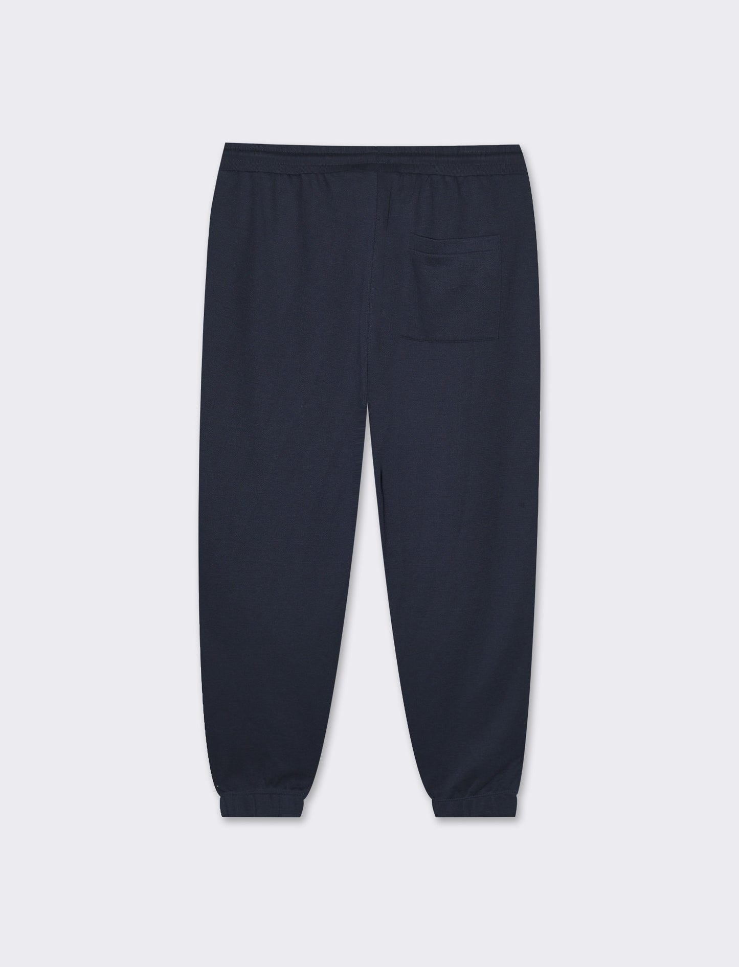 Man's basic piquet jogger pants - Blue