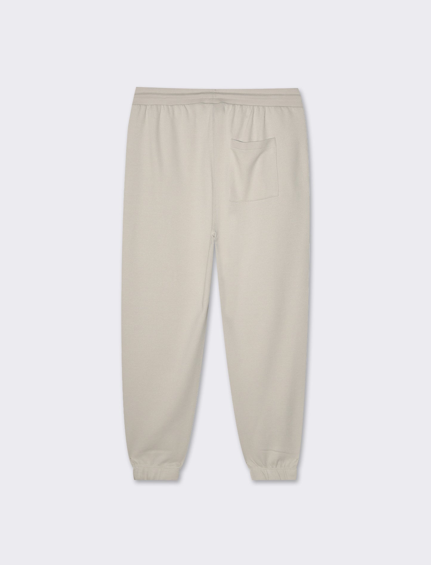 Pantaloni jogger basic in piquet da uomo - Grigio ghiaccio