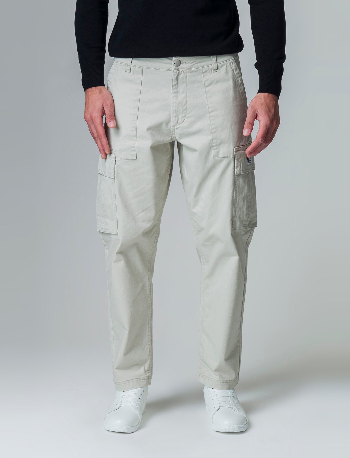 Man's relaxed fit cargo pants - Grey