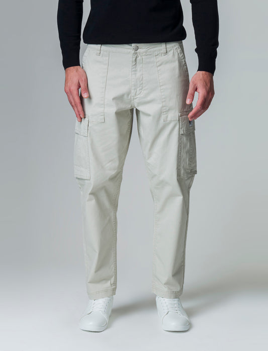 Man's relaxed fit cargo pants - Grey