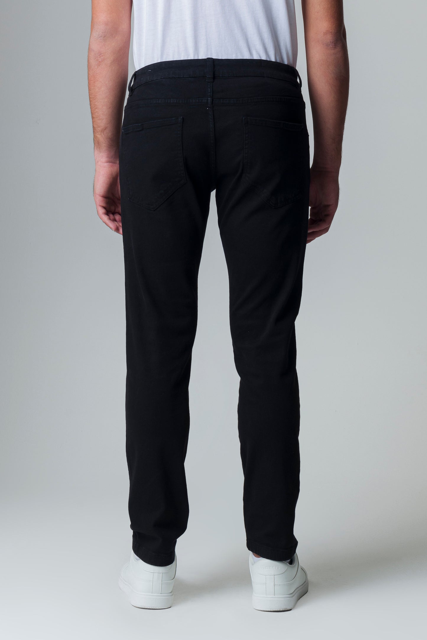 Pantaloni 5 tasche slim fit da uomo - Nero