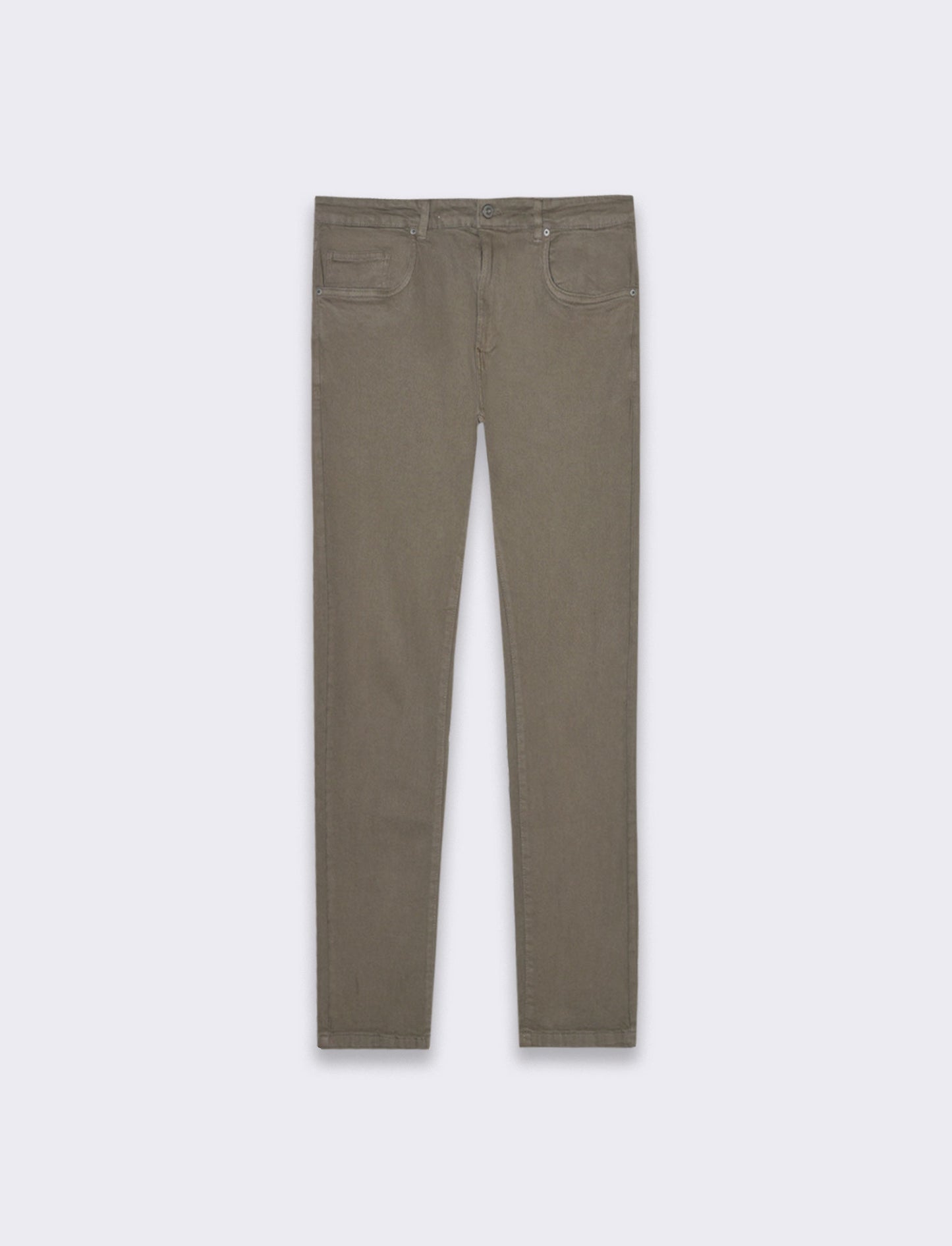 Pantaloni 5 tasche slim fit da uomo - Verde kaki