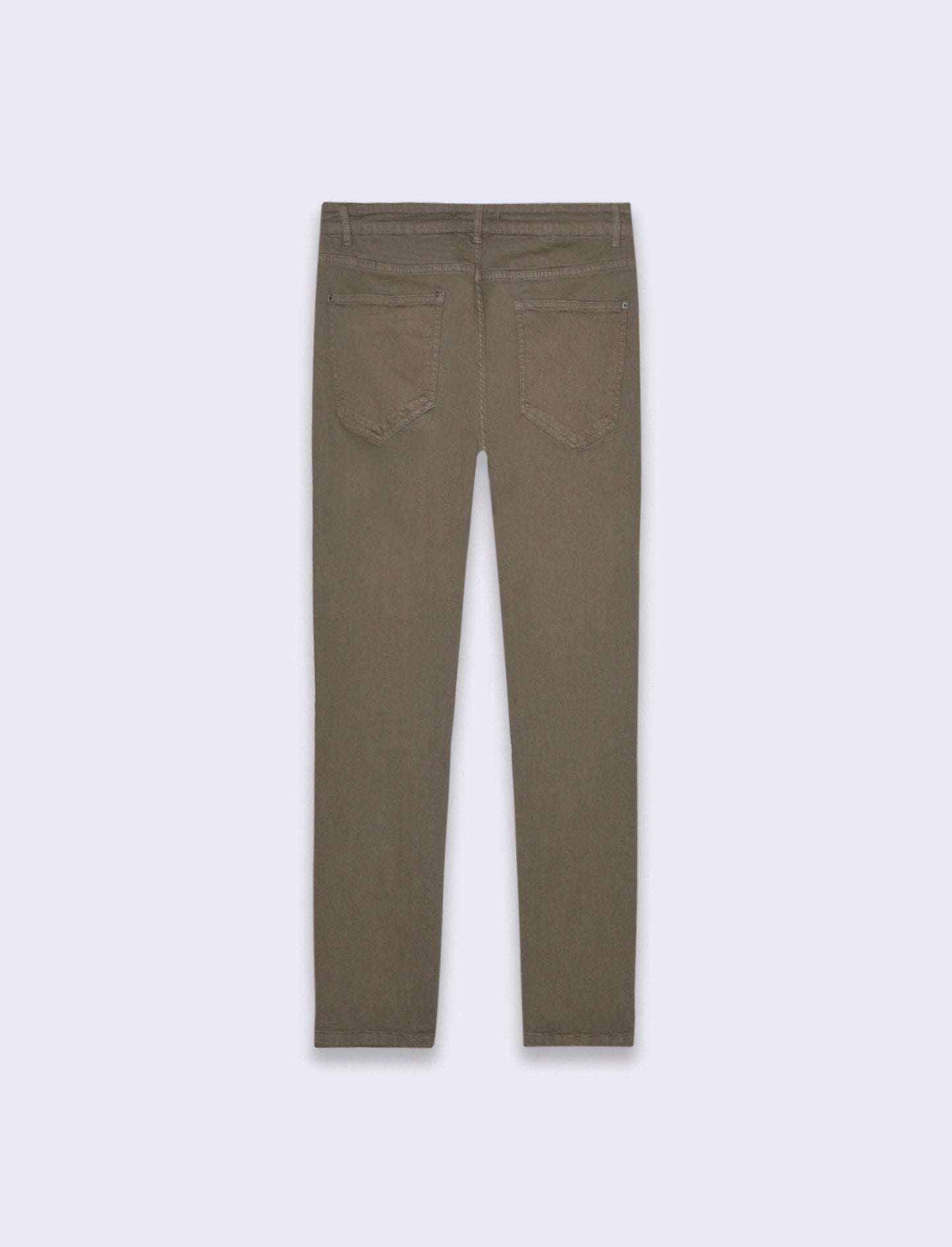 Pantaloni 5 tasche slim fit da uomo - Verde kaki