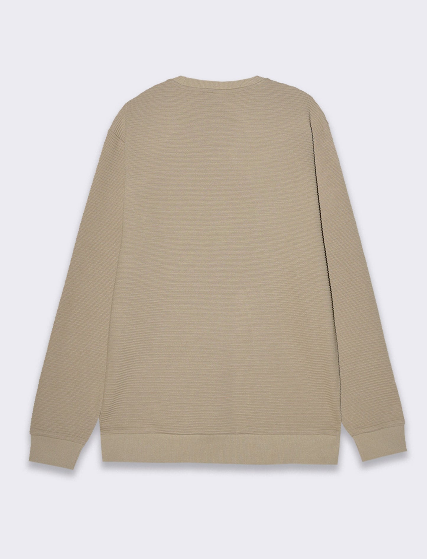 Man's ottoman structure crewneck sweatshirt - Green