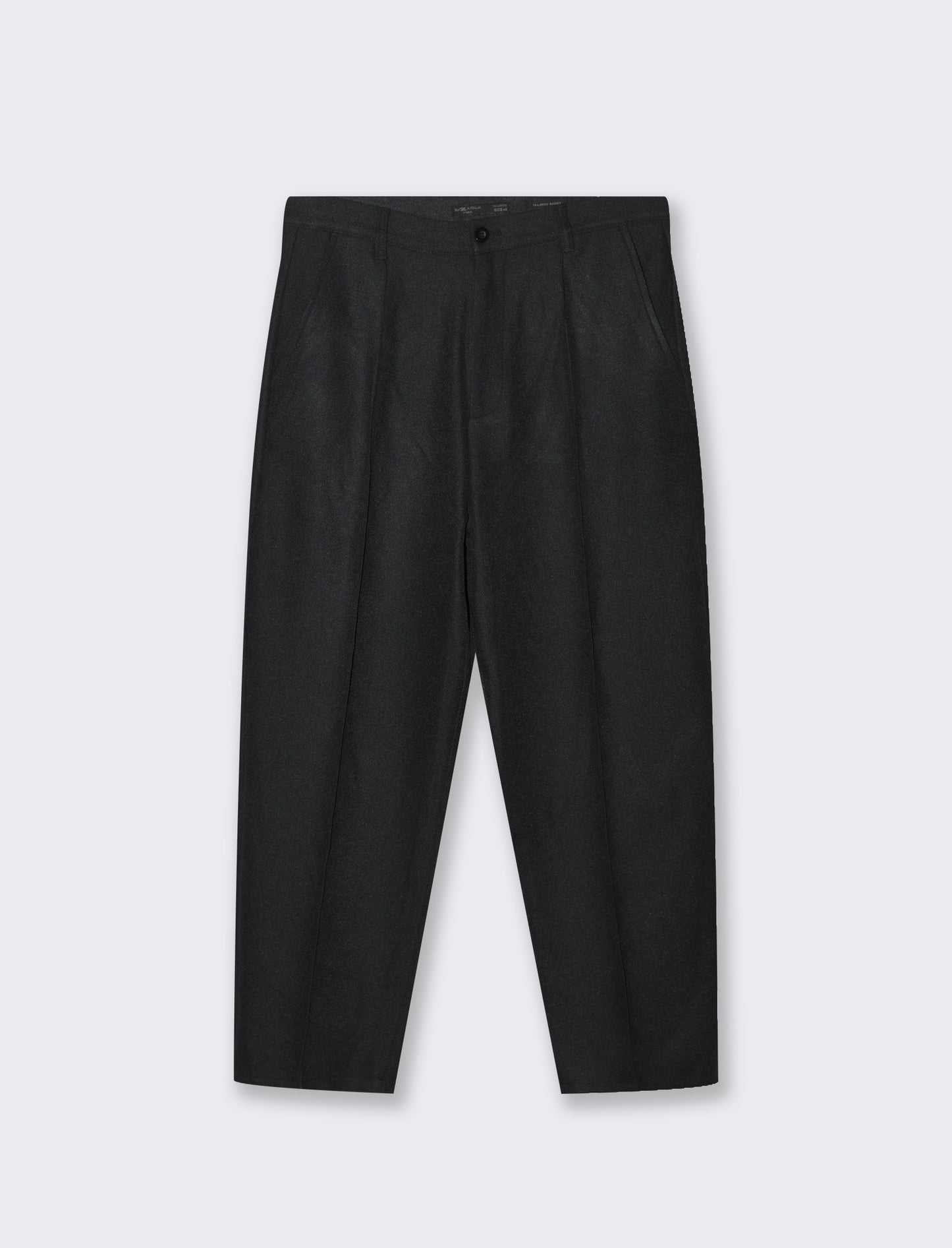 Man's tailored baggy fit trousers - Black