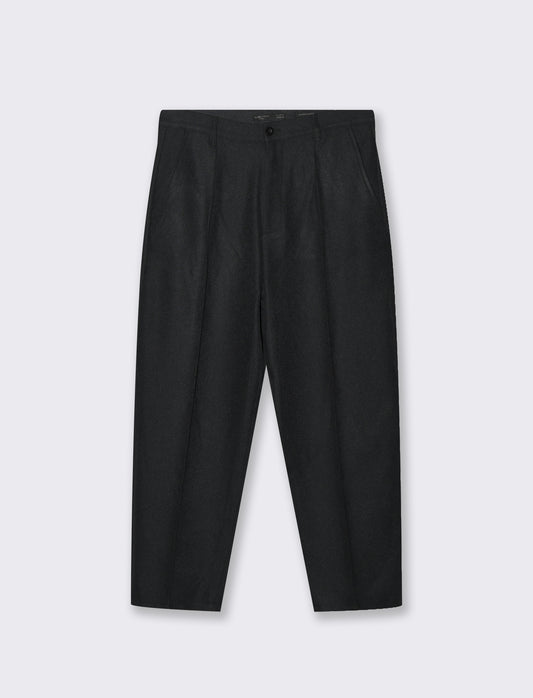 Pantaloni tailored baggy fit da uomo - Nero