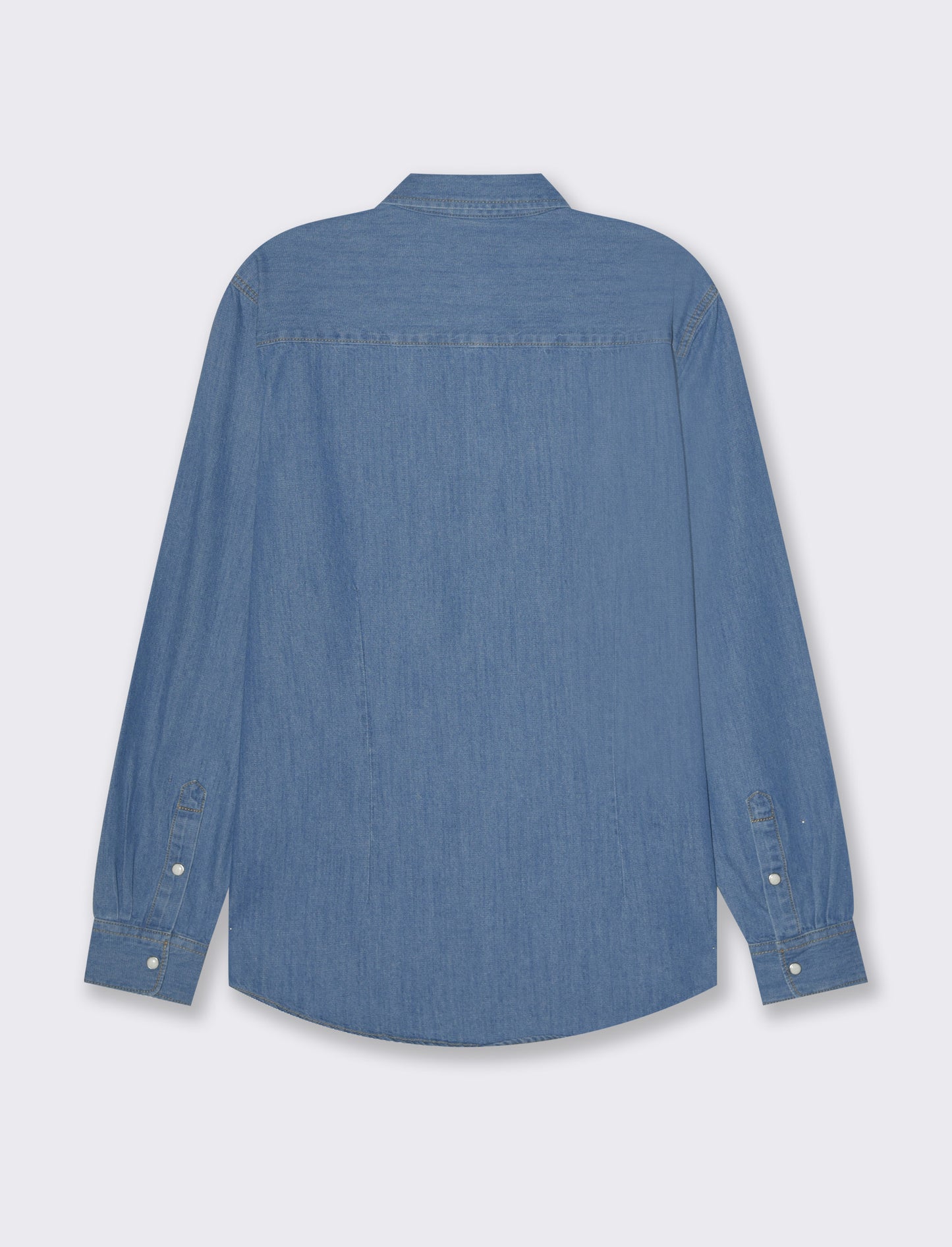 Camicia in denim con tasche da uomo - Denim