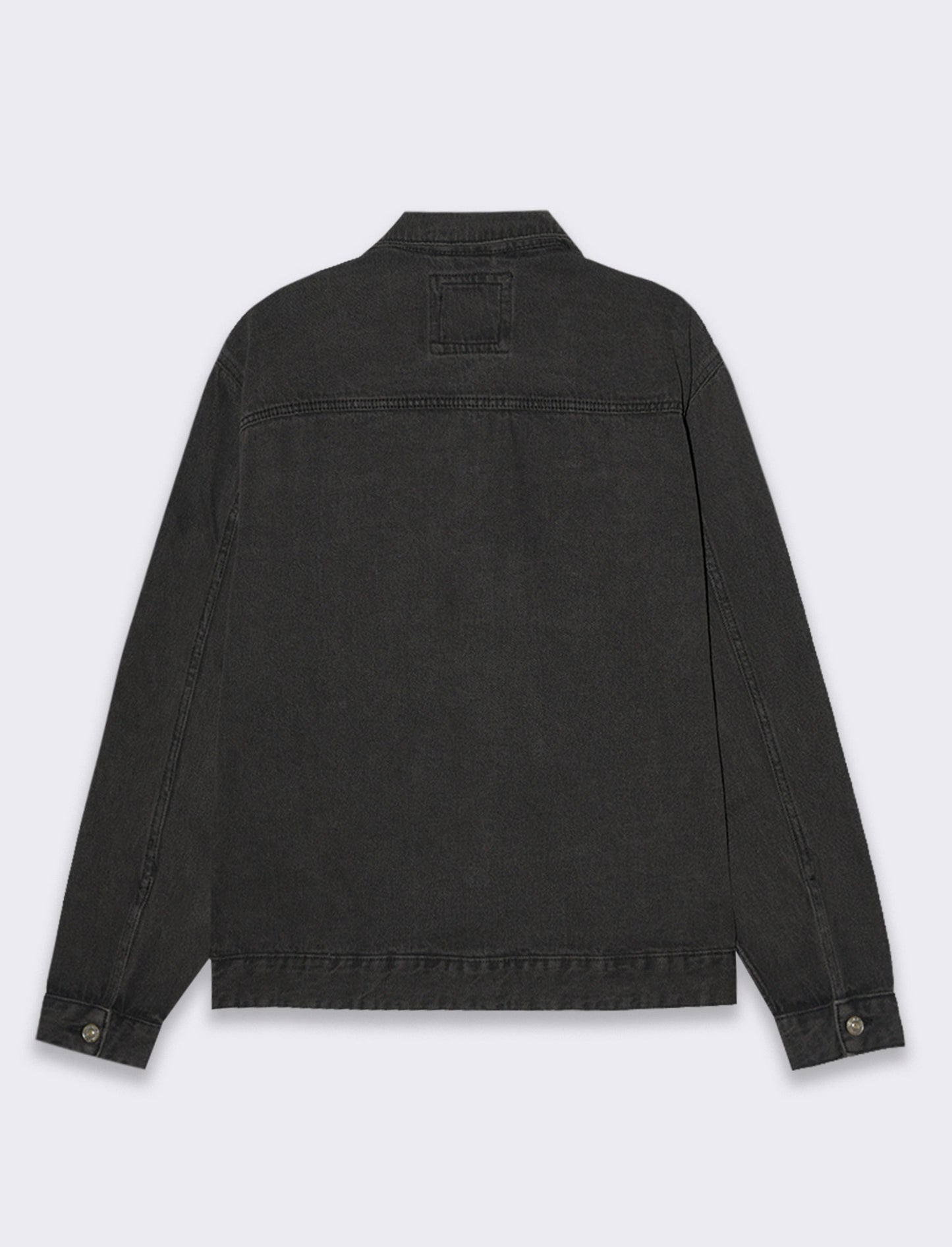 Man's denim jacket for stylish casual wear - Black