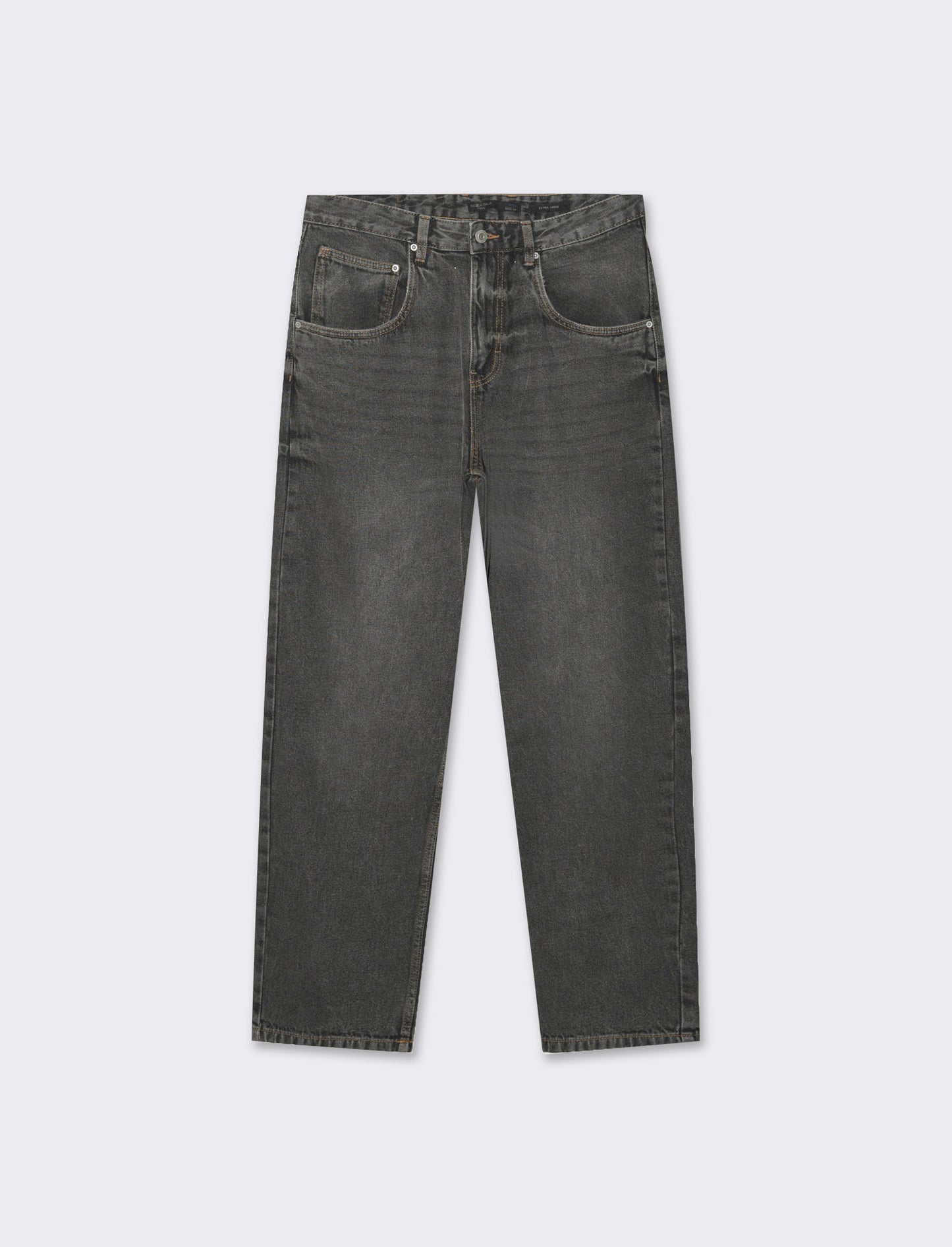 Man's extra loose fit gray denim jeans - Grey