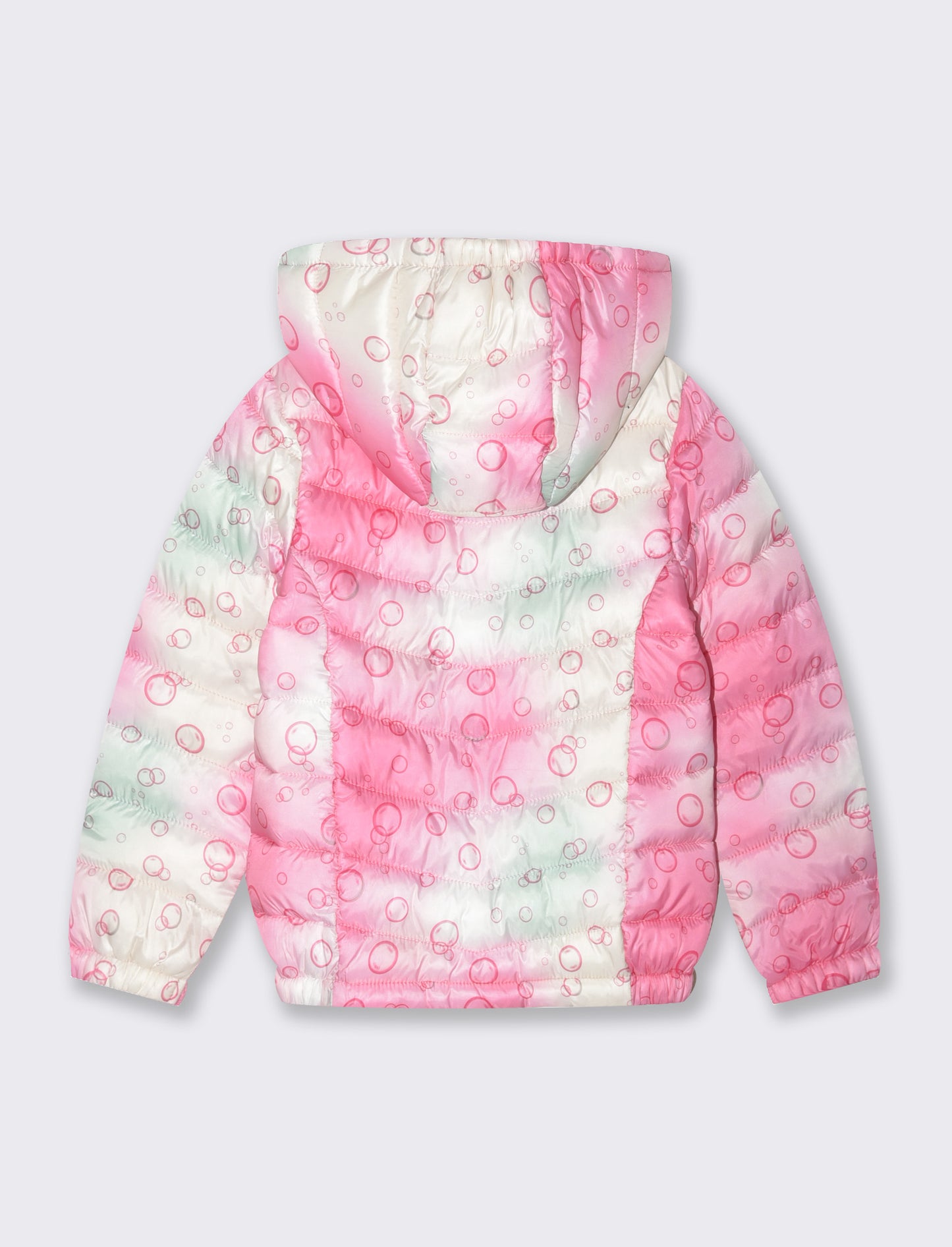 Piumino leggero da bambina - Fuxia