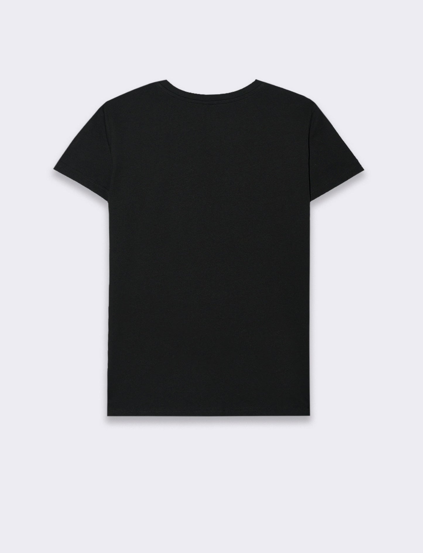 T-shirt con stampa da donna - Nero