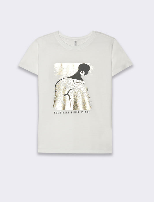 T-shirt con stampa da donna - var 1