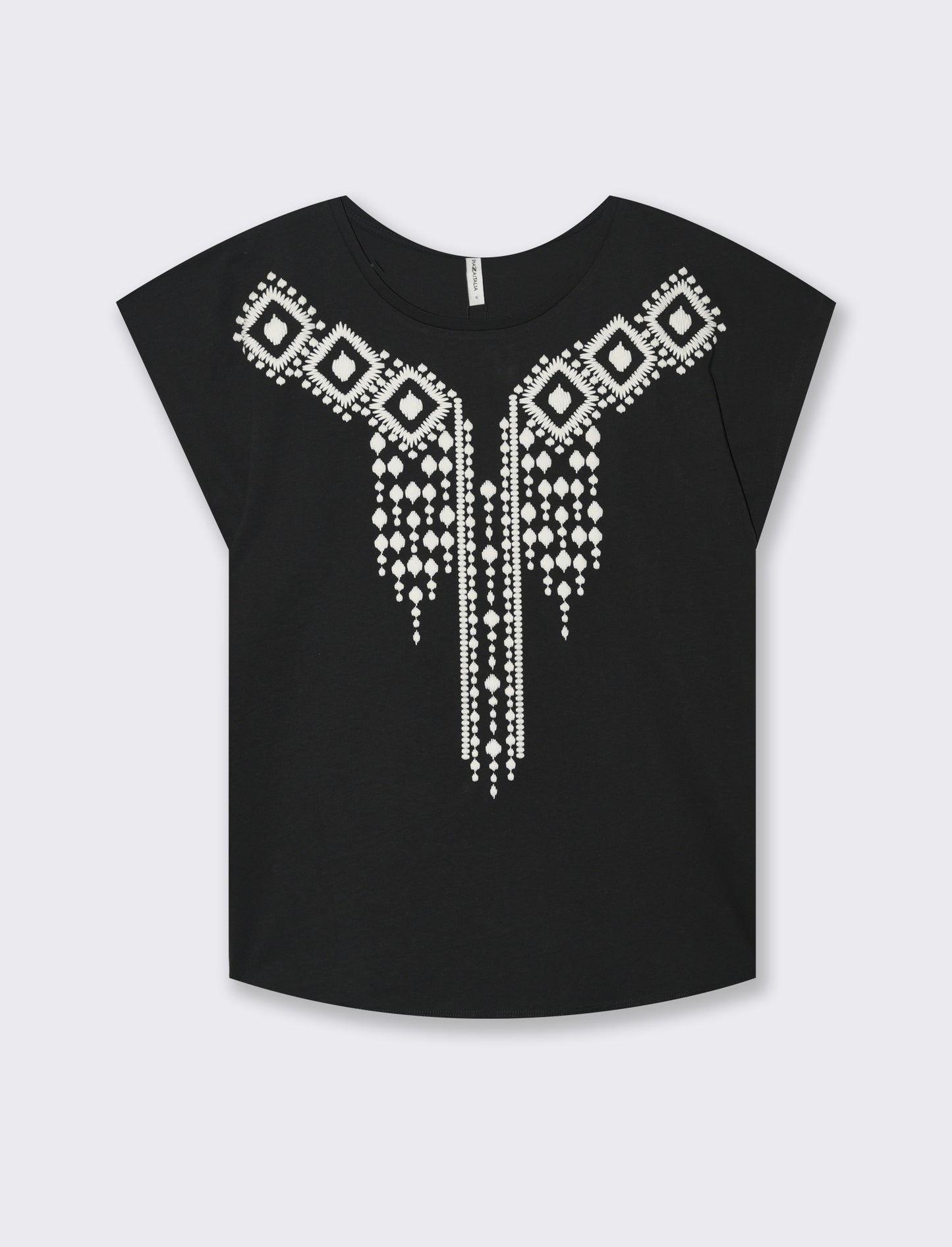 T-shirt con stampa da donna - Nero