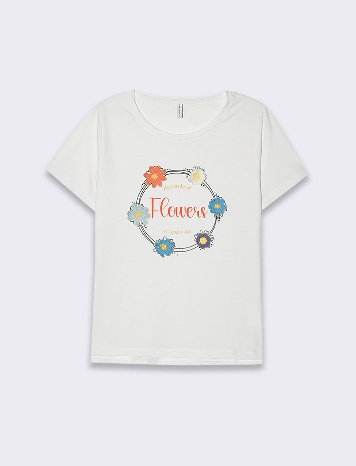 T-shirt con stampa e applicazioni da donna - var 1