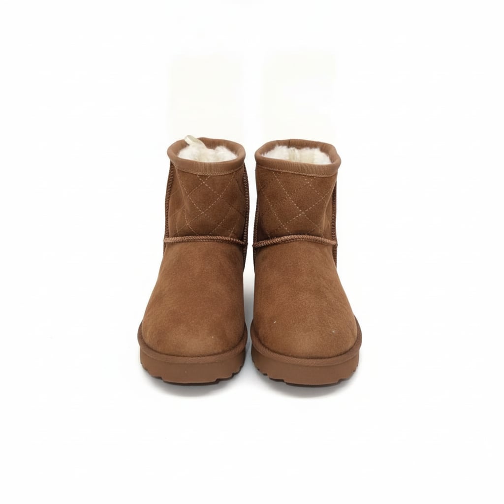 Stivale da neve bambina in microfibra camel - Cammello